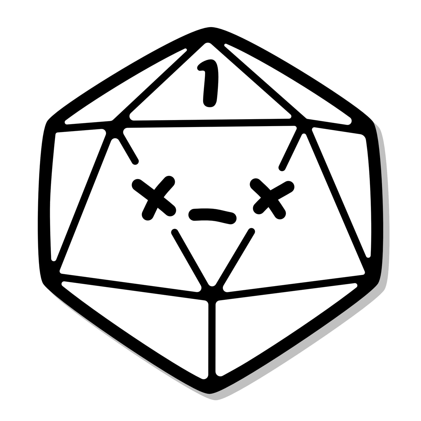 D20 Critical Fail Magnet