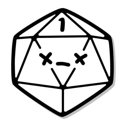 D20 Critical Fail Magnet