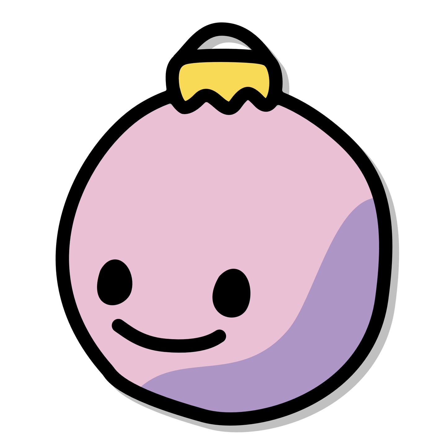Pink Christmas Ornament Magnet
