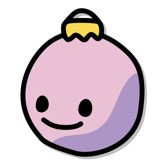 Pink Christmas Ornament Magnet